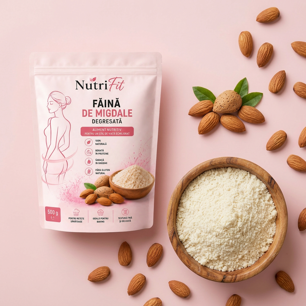 Făină de migdale NutriFit cu migdale proaspete